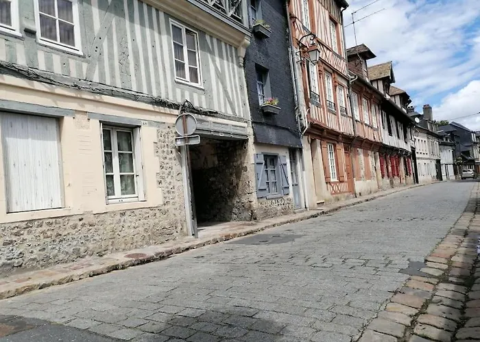 O P'tit 44 + Terrasse Dans Le Vieux 아파트 옹플뢰르